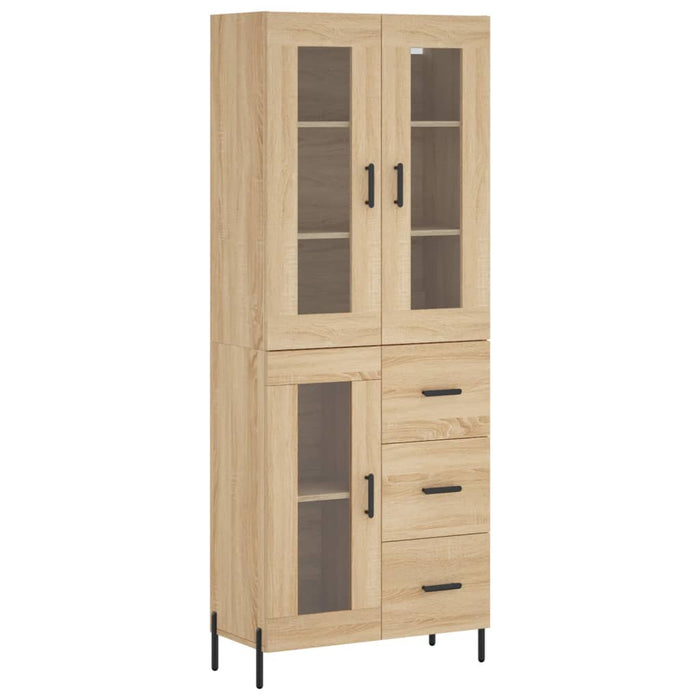 Dulap înalt, stejar sonoma, 69,5x34x180 cm, lemn compozit WALTI