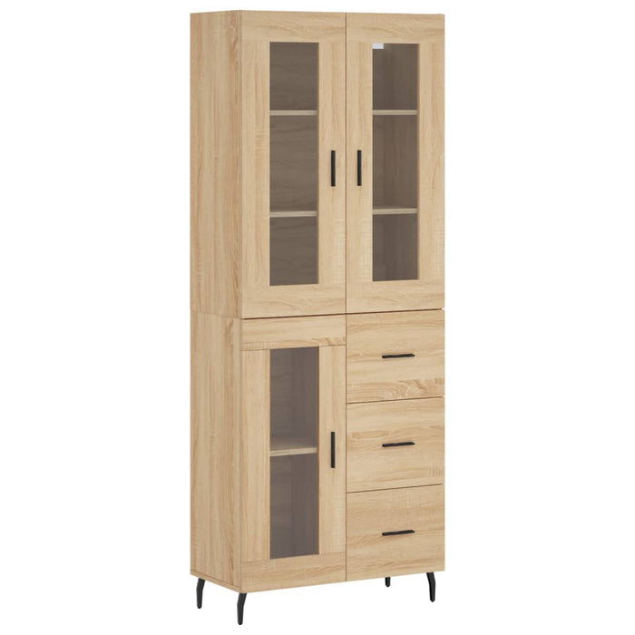 Dulap înalt, stejar sonoma, 69,5x34x180 cm, lemn compozit WALTI