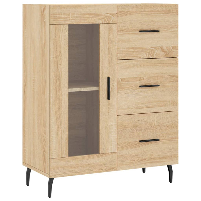 Dulap înalt, stejar sonoma, 69,5x34x180 cm, lemn compozit WALTI