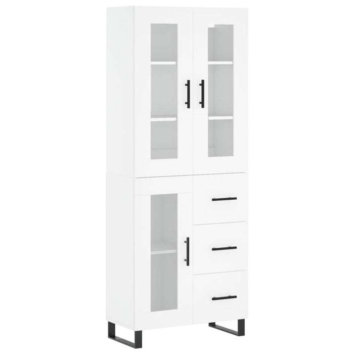Dulap înalt, alb, 69,5x34x180 cm, lemn compozit WALTI
