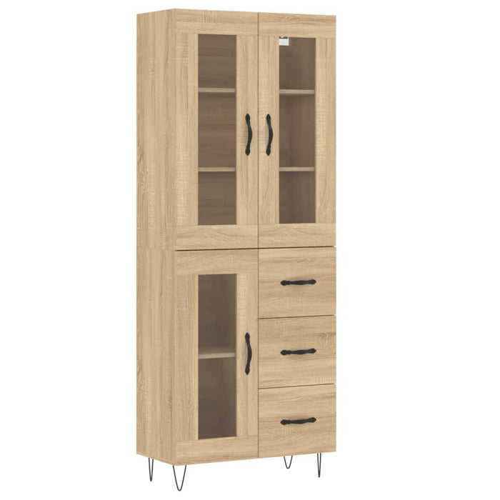 Dulap înalt, stejar sonoma, 69,5x34x180 cm, lemn compozit WALTI
