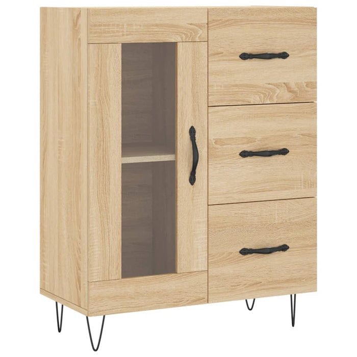 Dulap înalt, stejar sonoma, 69,5x34x180 cm, lemn compozit WALTI
