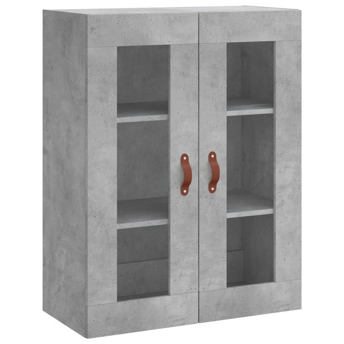 Dulap înalt, gri beton, 69,5x34x180, lemn compozit WALTI