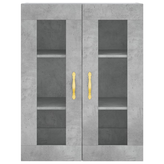 Dulap înalt, gri beton, 69,5x34x180, lemn compozit WALTI