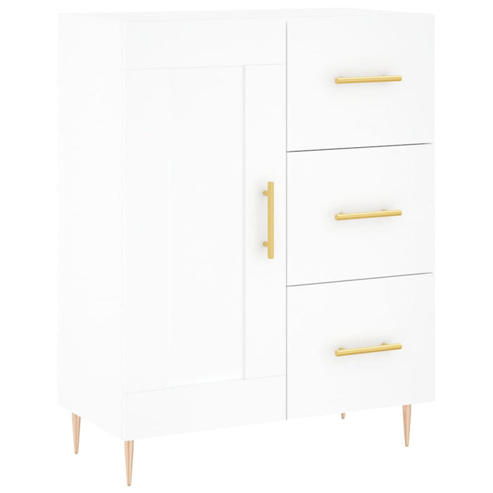 Dulap înalt, alb, 69,5x34x180 cm, lemn compozit WALTI