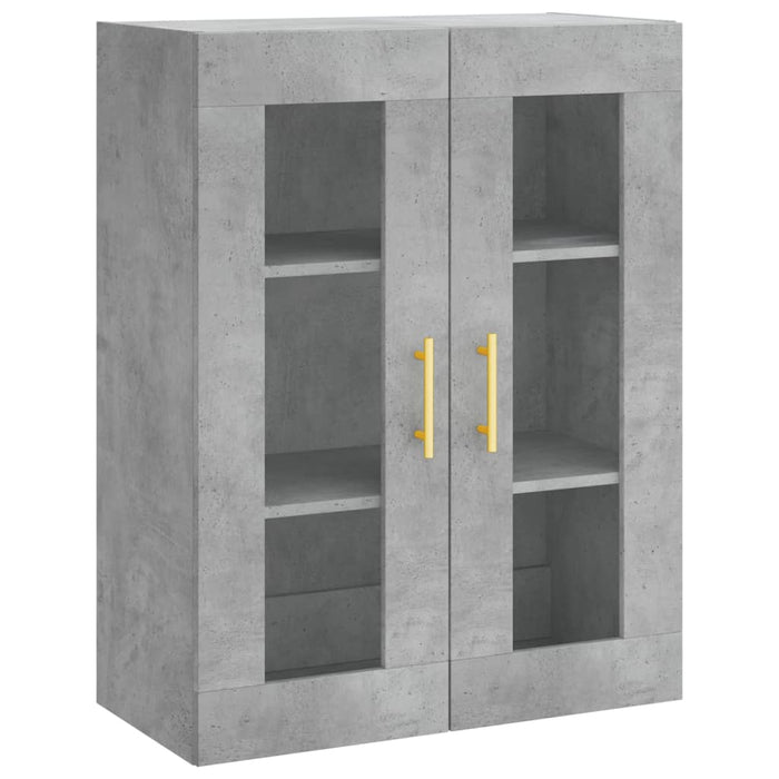 Dulap înalt, gri beton, 69,5x34x180, lemn compozit WALTI