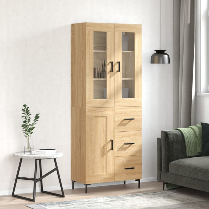 Dulap înalt, stejar sonoma, 69,5x34x180 cm, lemn compozit - WALTI WALTI