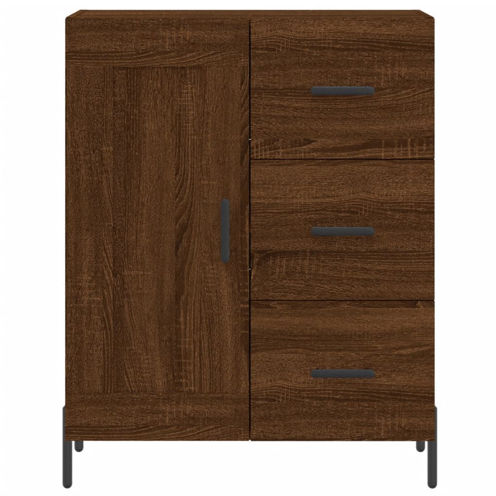 Dulap înalt, stejar maro, 69,5x34x180 cm, lemn compozit WALTI