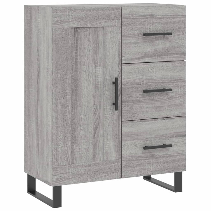 Dulap înalt, gri sonoma, 69,5x34x180 cm, lemn compozit WALTI