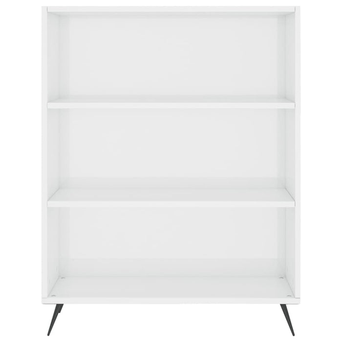 Dulap înalt, alb extralucios, 69,5x34x180 cm, lemn compozit WALTI