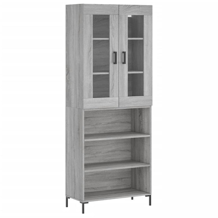 Dulap înalt, gri sonoma, 69,5x34x180 cm, lemn compozit - WALTI WALTI