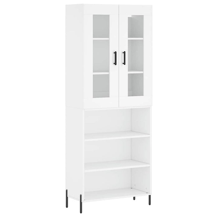 Dulap înalt, alb, 69,5x34x180 cm, lemn compozit WALTI
