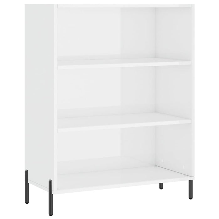 Dulap înalt, alb extralucios, 69,5x34x180 cm, lemn compozit WALTI