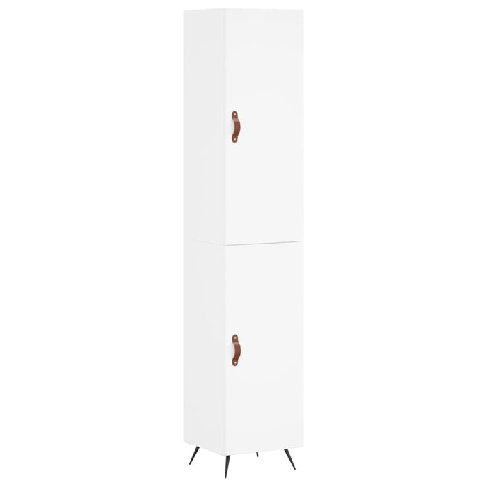 Dulap înalt, alb, 34,5x34x180 cm, lemn prelucrat WALTI
