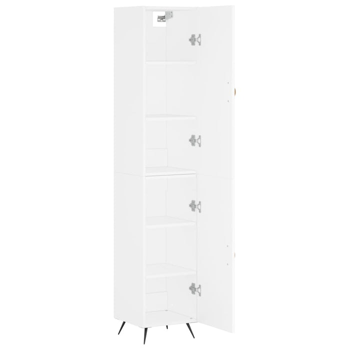 Dulap înalt, alb, 34,5x34x180 cm, lemn prelucrat WALTI