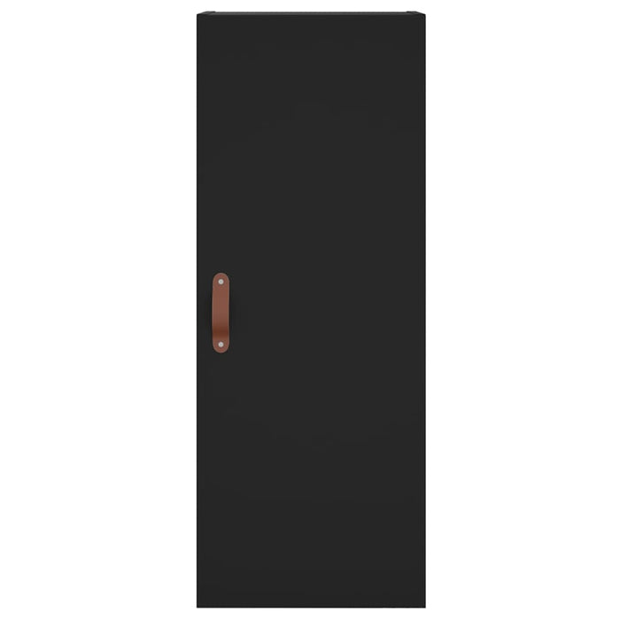 Dulap înalt, negru, 34,5x34x180 cm, lemn prelucrat WALTI