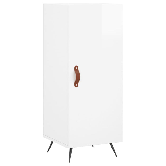 Dulap înalt, alb extralucios, 34,5x34x180 cm, lemn prelucrat WALTI