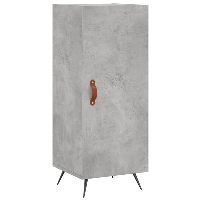 Dulap înalt, gri beton, 34,5x34x180 cm, lemn prelucrat WALTI