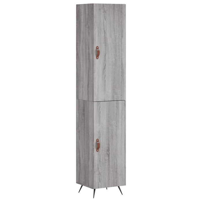 Dulap înalt, gri sonoma, 34,5x34x180 cm, lemn prelucrat - WALTI WALTI