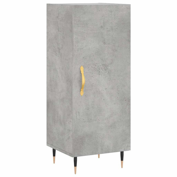 Dulap înalt, gri beton, 34,5x34x180 cm, lemn prelucrat WALTI