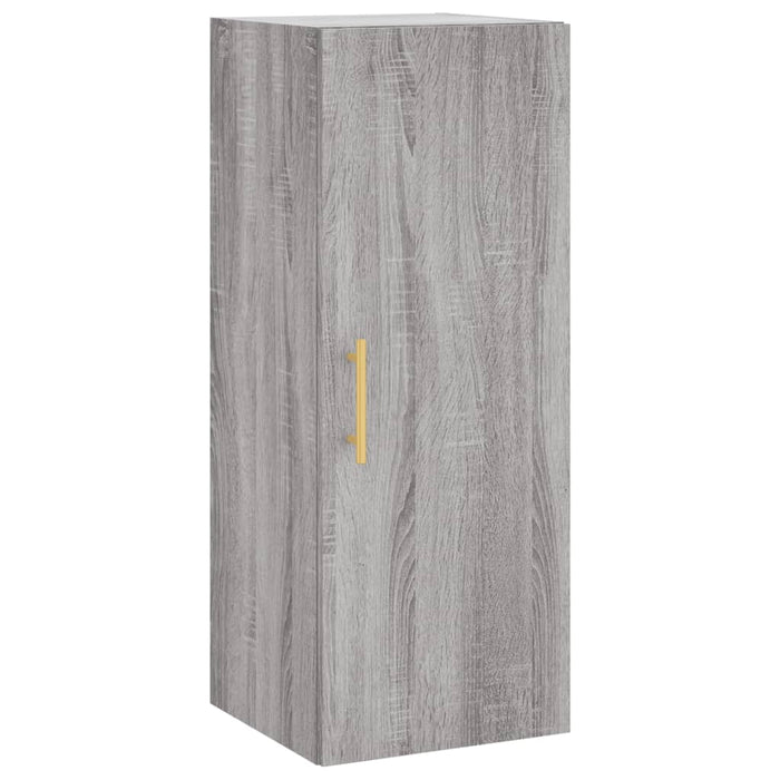 Dulap înalt, gri sonoma, 34,5x34x180 cm, lemn prelucrat WALTI
