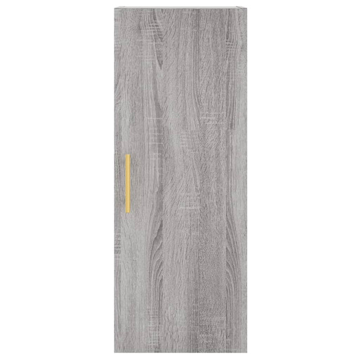 Dulap înalt, gri sonoma, 34,5x34x180 cm, lemn prelucrat WALTI