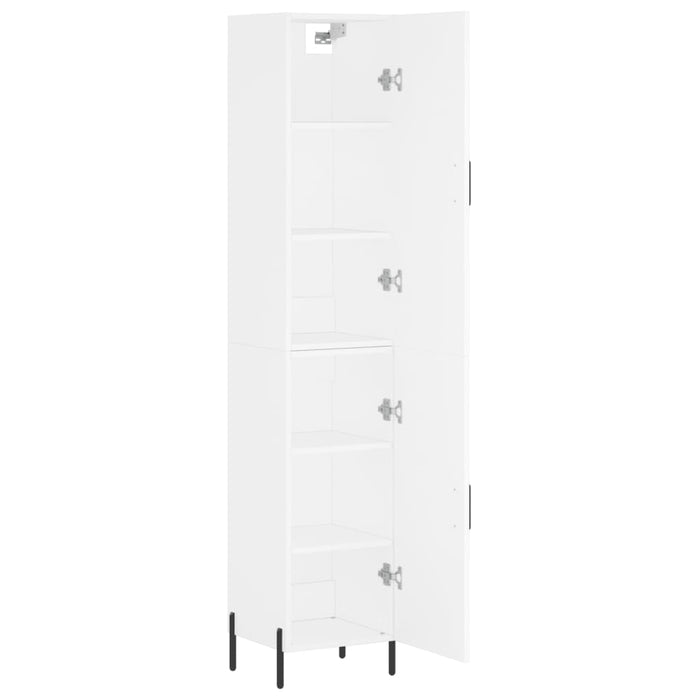 Dulap înalt, alb, 34,5x34x180 cm, lemn prelucrat - WALTI WALTI