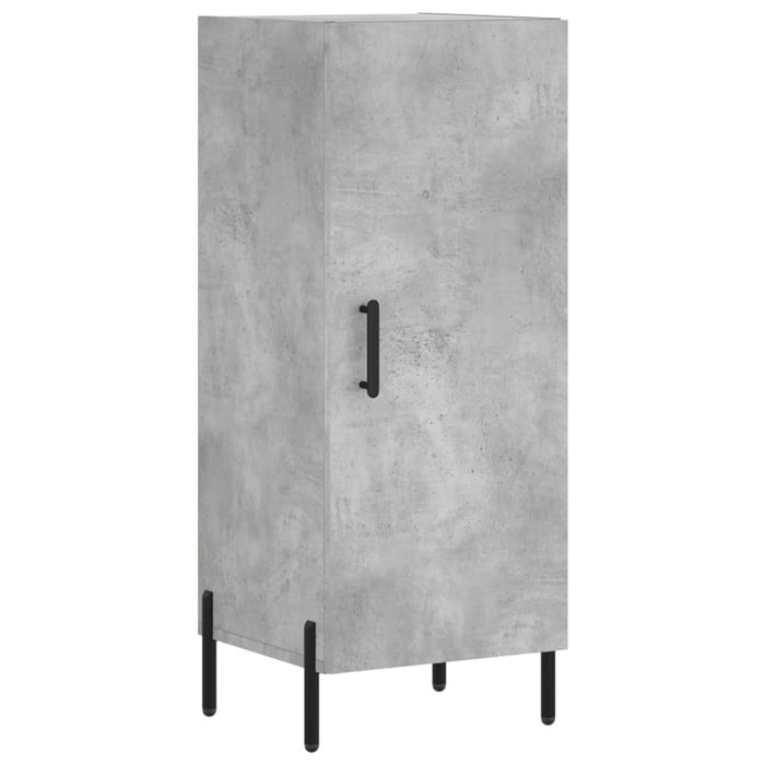 Dulap înalt, gri beton, 34,5x34x180 cm, lemn prelucrat - WALTI WALTI