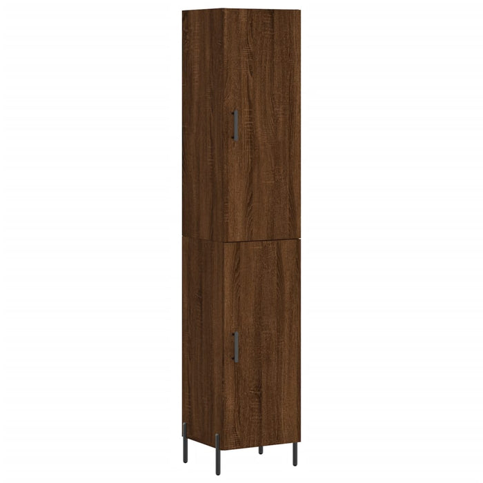 Dulap înalt, stejar maro, 34,5x34x180 cm, lemn prelucrat WALTI