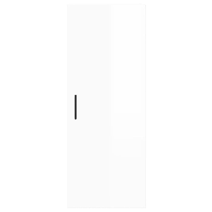 Dulap înalt, alb extralucios, 34,5x34x180 cm, lemn prelucrat WALTI
