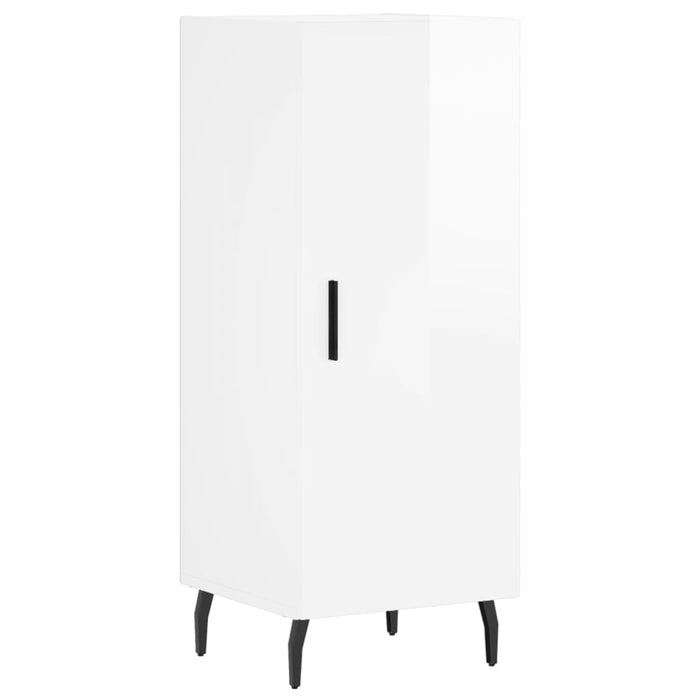 Dulap înalt, alb extralucios, 34,5x34x180 cm, lemn prelucrat WALTI
