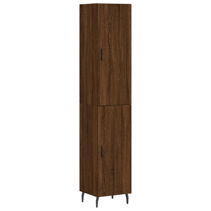 Dulap înalt, stejar maro, 34,5x34x180 cm, lemn prelucrat WALTI