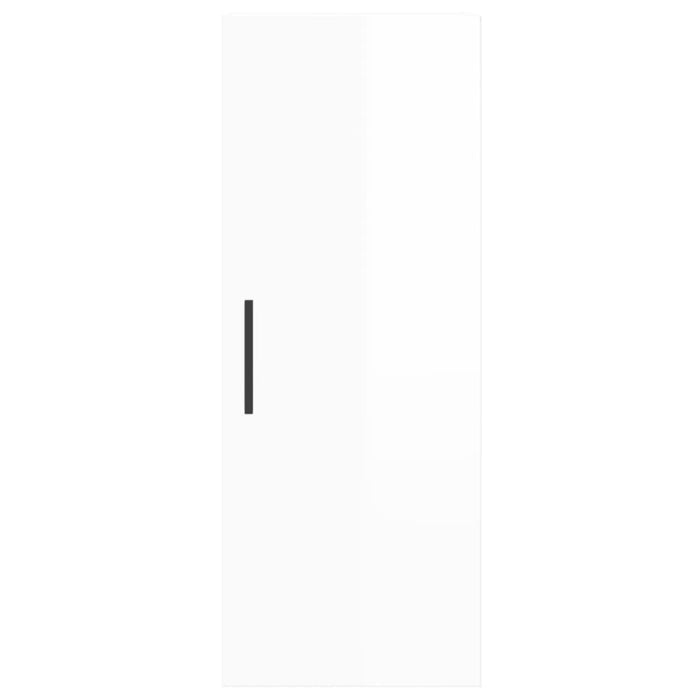 Dulap înalt, alb extralucios, 34,5x34x180 cm, lemn prelucrat WALTI