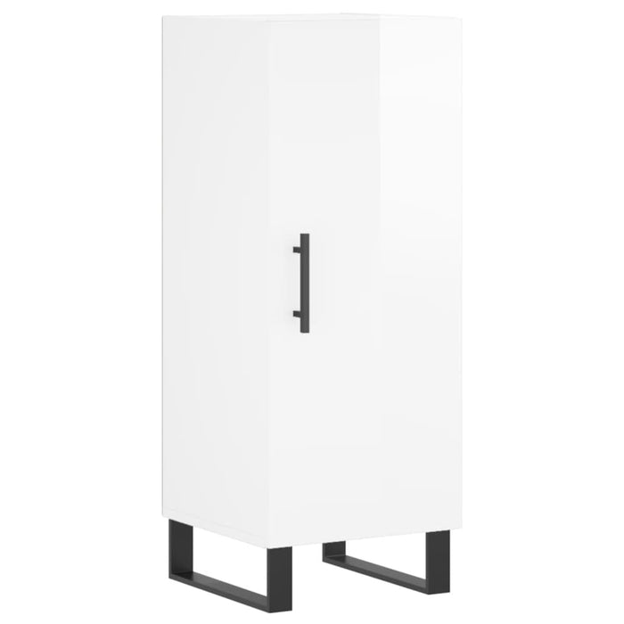 Dulap înalt, alb extralucios, 34,5x34x180 cm, lemn prelucrat WALTI