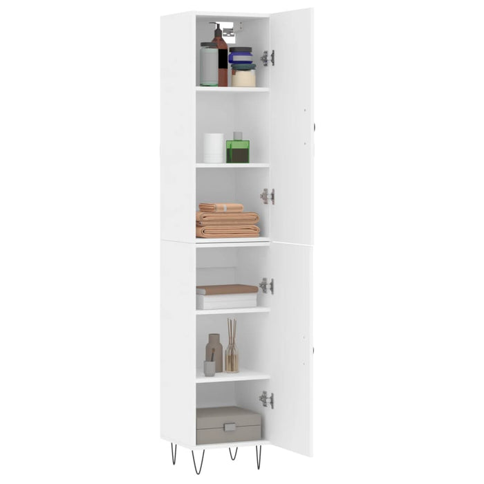 Dulap înalt, alb, 34,5x34x180 cm, lemn prelucrat - WALTI WALTI