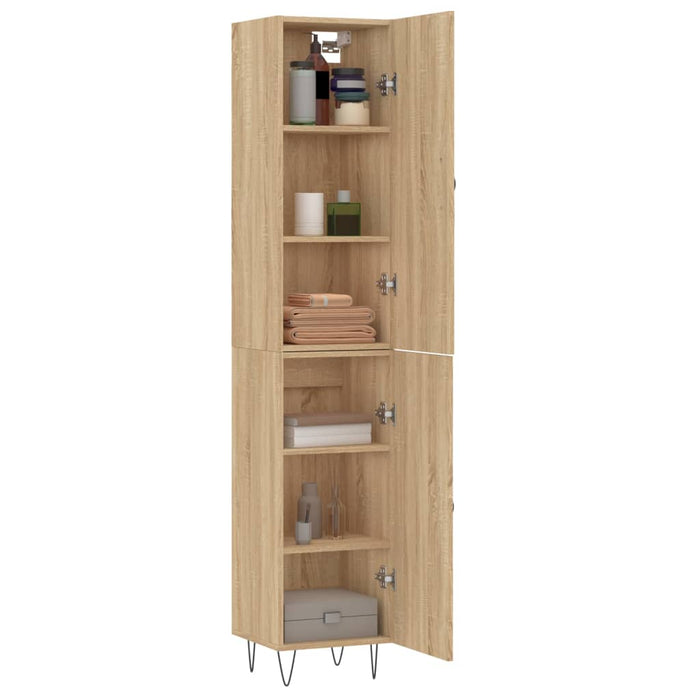 Dulap înalt, stejar sonoma, 34,5x34x180 cm, lemn prelucrat - WALTI WALTI