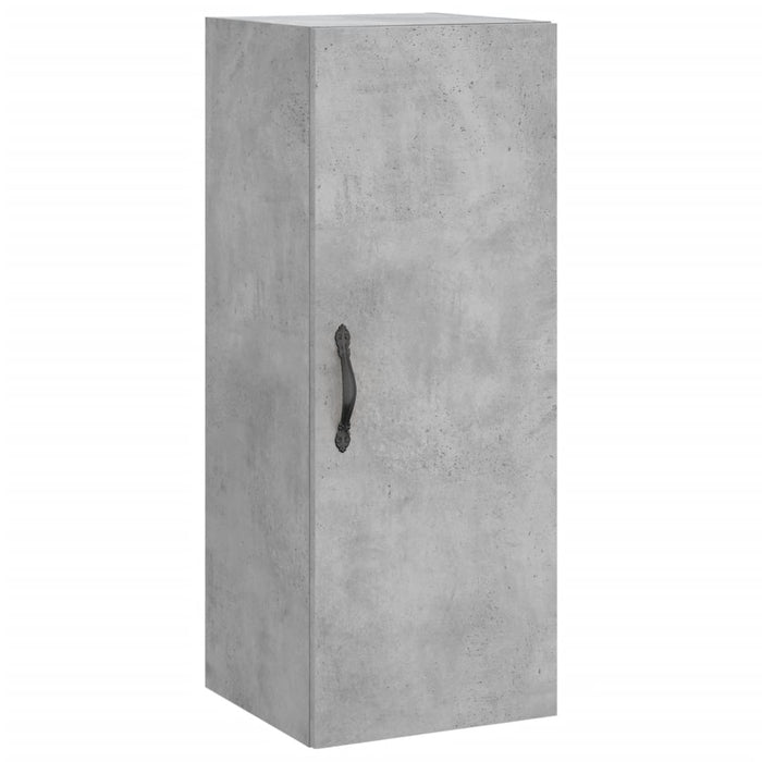 Dulap înalt, gri beton, 34,5x34x180 cm, lemn prelucrat - WALTI WALTI