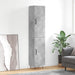 Dulap înalt, gri beton, 34,5x34x180 cm, lemn prelucrat - WALTI WALTI