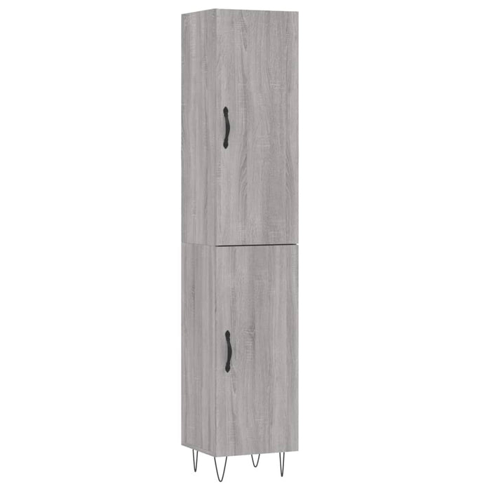 Dulap înalt, gri sonoma, 34,5x34x180 cm, lemn prelucrat - WALTI WALTI