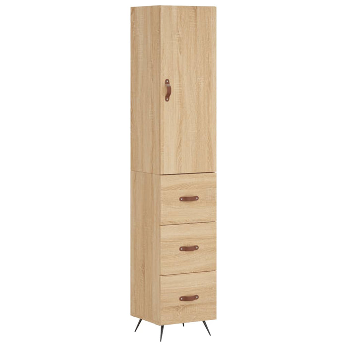 Dulap înalt, stejar sonoma, 34,5x34x180 cm, lemn prelucrat WALTI