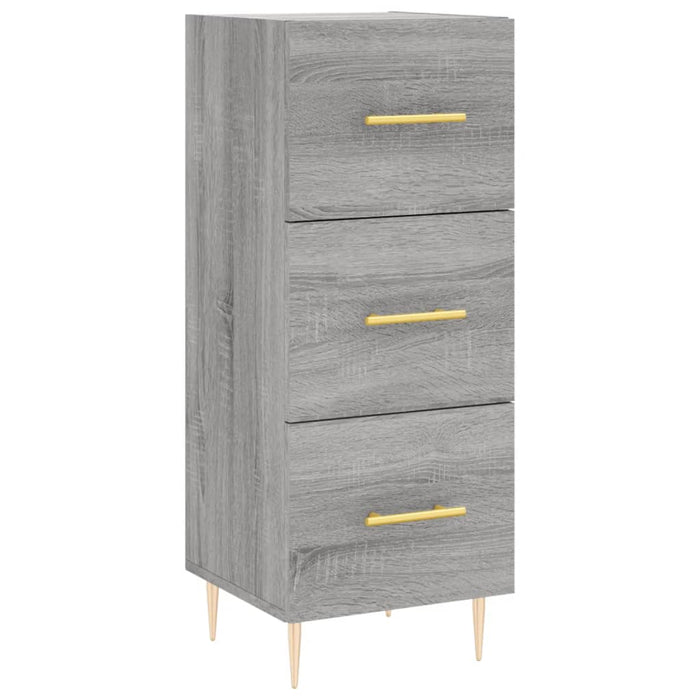 Dulap înalt, gri sonoma, 34,5x34x180 cm, lemn prelucrat WALTI