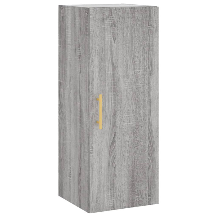 Dulap înalt, gri sonoma, 34,5x34x180 cm, lemn prelucrat WALTI