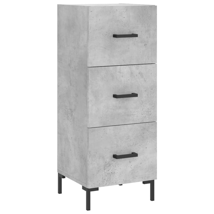 Dulap înalt, gri beton, 34,5x34x180 cm, lemn prelucrat WALTI