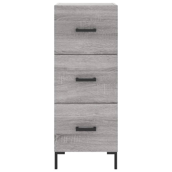 Dulap înalt, gri sonoma, 34,5x34x180 cm, lemn prelucrat WALTI