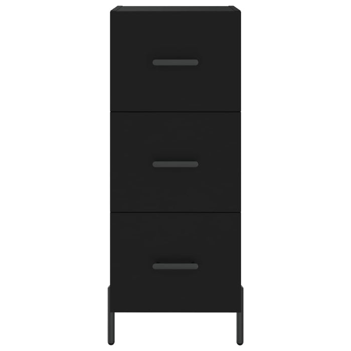 Dulap înalt, negru, 34,5x34x180 cm, lemn prelucrat WALTI