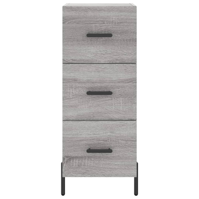 Dulap înalt, gri sonoma, 34,5x34x180 cm, lemn prelucrat WALTI