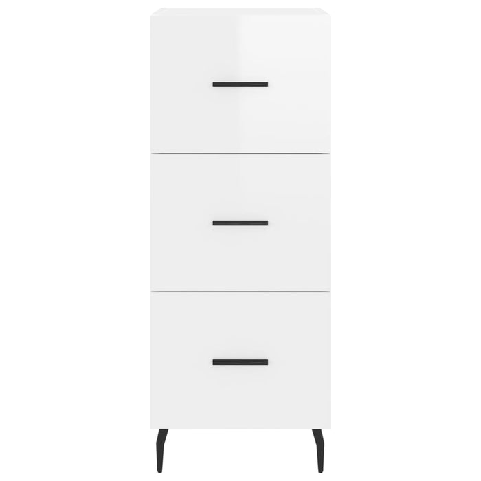 Dulap înalt, alb extralucios, 34,5x34x180 cm, lemn prelucrat WALTI