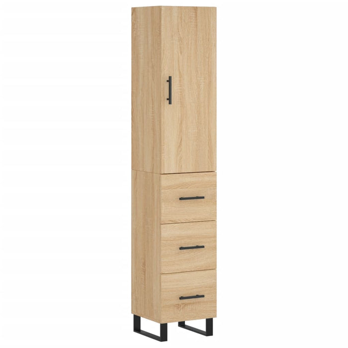 Dulap înalt, stejar sonoma, 34,5x34x180 cm, lemn prelucrat - WALTI WALTI