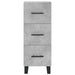Dulap înalt, gri beton, 34,5x34x180 cm, lemn prelucrat - WALTI WALTI