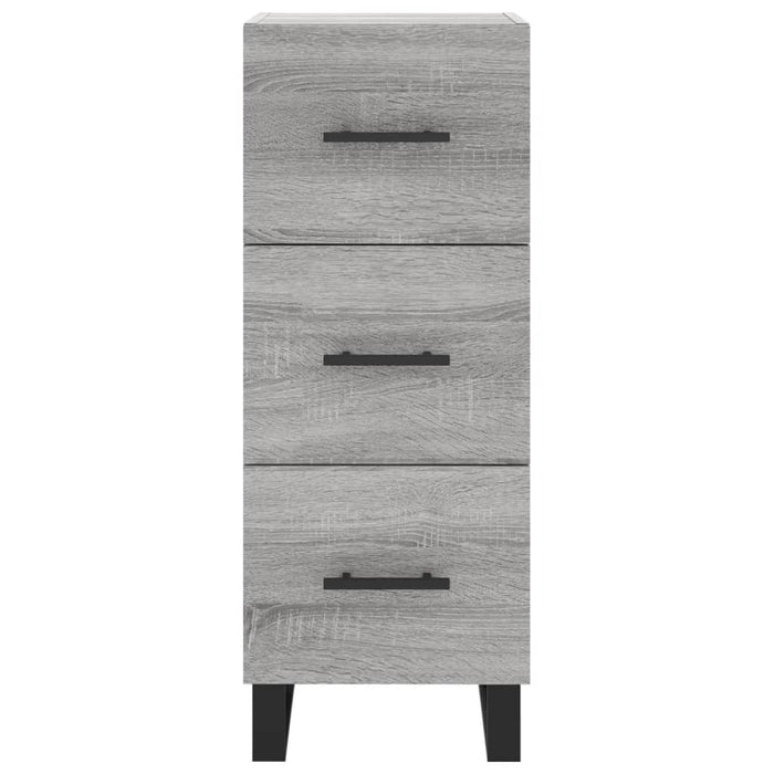 Dulap înalt, gri sonoma, 34,5x34x180 cm, lemn prelucrat - WALTI WALTI